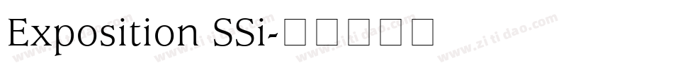 Exposition SSi字体转换